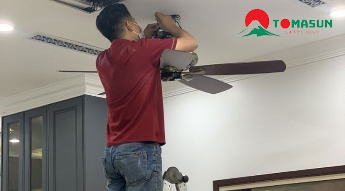 Cách đi dây điện trên trần thạch cao