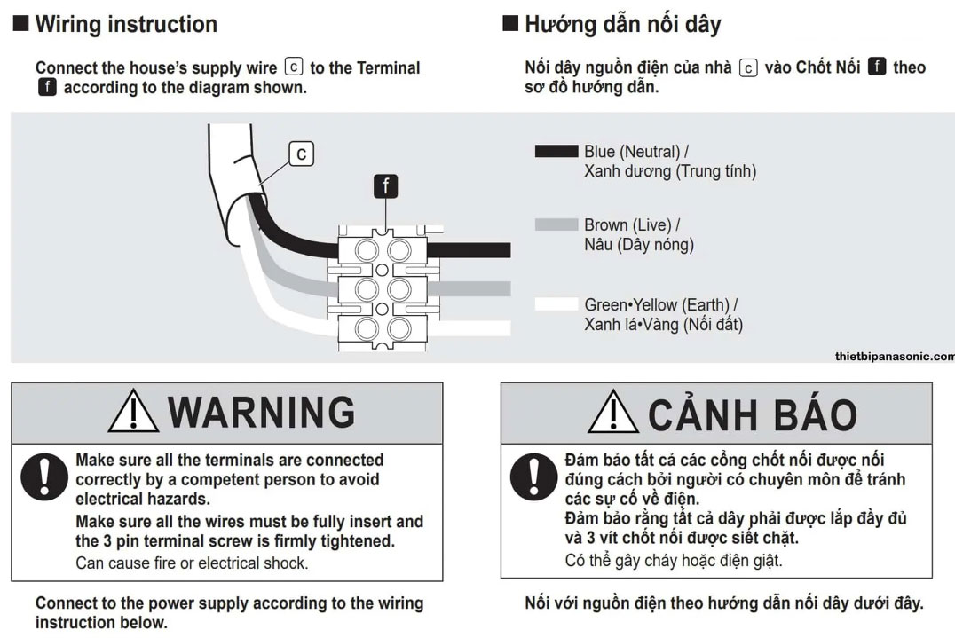 Hướng dẫn nối dây điện quạt trần