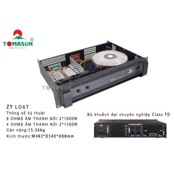 Cục đẩy công suất Tomasun ZY21000