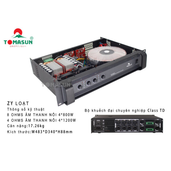 Cục đẩy công suất Tomasun ZY4800